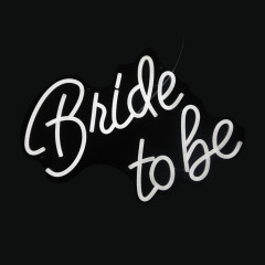 Неоновая надпись «Bride to be» (горизонтальная)